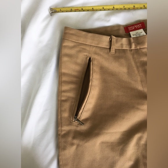 90’s Esprit brown super soft, suede feel, riding style pants with zippers. - Picture 4 of 14